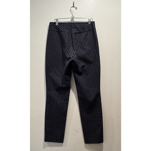 Rag & Bone Simone Pants Women’s Size 8 Navy Striped Skinny Pull On Ankle Modern - Picture 5 of 8